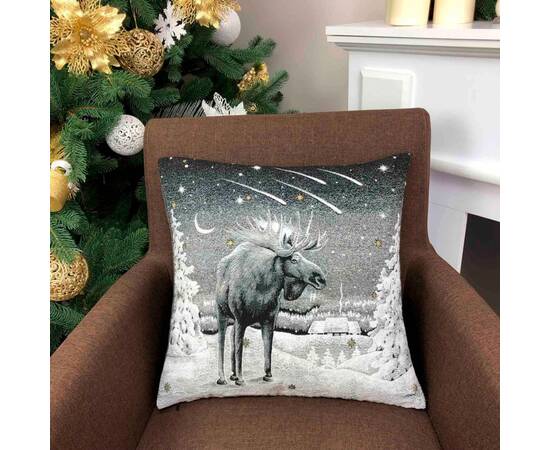 Наволочка 45х45 Black Night Лось Прованс (024575), изображение 3