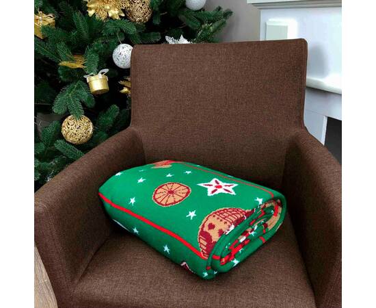 Плед 90х130 Печиво Зелений Прованс (023247), Основний колір: зелений, Розмір: 90x130, зображення 3