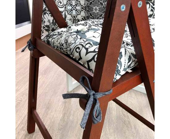 Подушка на стілець 40х40 Milan Прованс (023615), Колір: графітовий, Розмір: 40x40, зображення 4