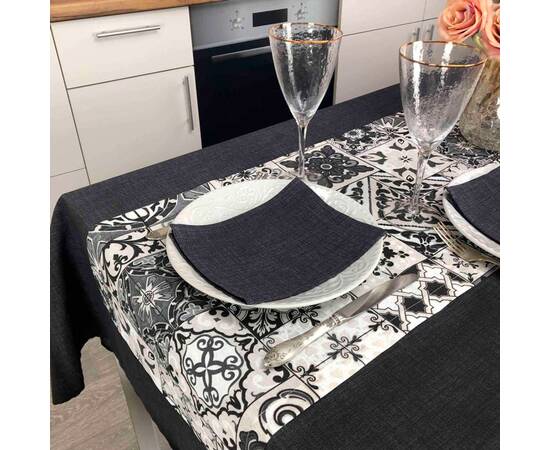 Скатерть 180х136 Black Milan Прованс (023561), Тип: скатерти, Цвет: графитовый, Форма скатерти: прямоугольная, Размер: 136x180, изображение 4