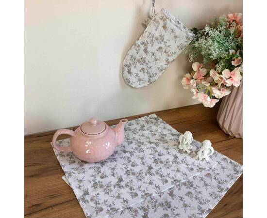 Серветка 35х45 Happy rose Прованс (023843), Тип: серветки, Основний колір: сірий, Форма скатертини: прямокутна, Розмір: 35x45, зображення 2