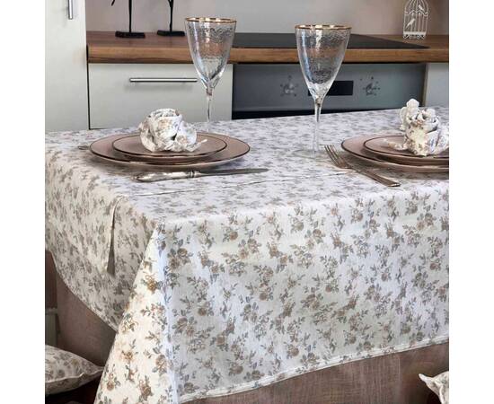 Скатерть 150х150 Happy rose Прованс (023855), Тип: скатерти, Цвет: серый, Форма скатерти: квадратная, Размер: 150x150, изображение 2