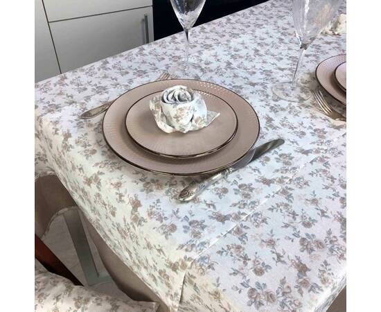 Скатерть 180х150 Happy rose Прованс (023851), Тип: скатерти, Цвет: серый, Форма скатерти: прямоугольная, Размер: 150x180, изображение 3