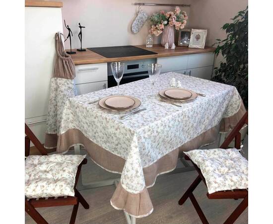 Скатерть 180х150 Happy rose Прованс (023851), Тип: скатерти, Цвет: серый, Форма скатерти: прямоугольная, Размер: 150x180, изображение 4