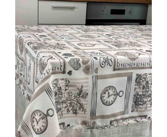 Скатерть 220х150 Happy time Прованс (023766), Тип: скатерти, Цвет: серый, Форма скатерти: прямоугольная, Размер: 150x220, изображение 2
