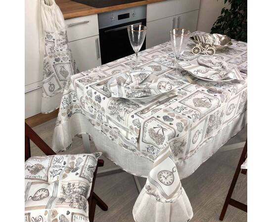 Скатерть 150х150 Happy time Прованс (023769), Тип: скатерти, Цвет: серый, Форма скатерти: квадратная, Размер: 150x150, изображение 4
