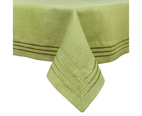 Скатертина лляна 140x140 LiMaSo (SKLB22-140), Тип: скатерти, Цвет: салатовый, Форма скатерти: квадратная, Размер: 140x140, изображение 2