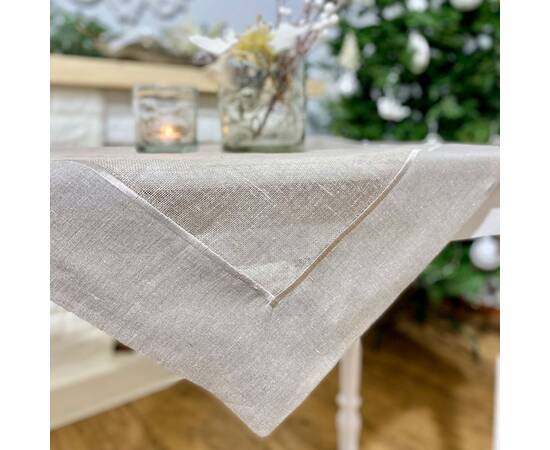 Скатертина лляна 85x85 LiMaSo (SKLB24D1-85), изображение 4