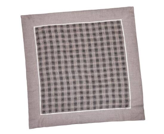 Скатертина лляна 85x85 LiMaSo (SKLB24D2-85), Тип: скатерти, Цвет: серый, Форма скатерти: квадратная, Размер: 85x85, изображение 2