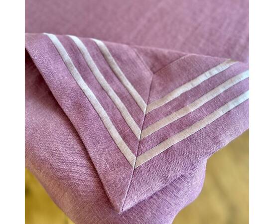 Скатертина лляна 140x180 LiMaSo (SKLB28-180), Тип: скатерти, Цвет: сиреневый, Форма скатерти: прямоугольная, Размер: 140x180, изображение 3