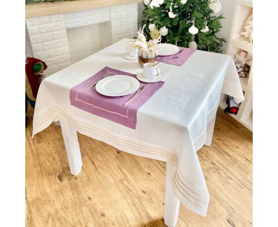 Скатертина лляна 85x85 LiMaSo (SKLB30D-85), изображение 6