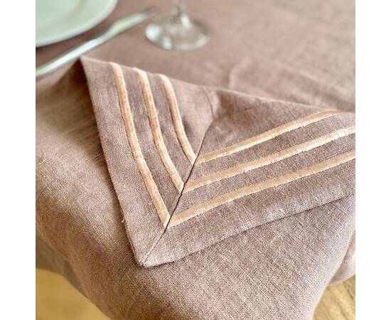 Скатертина лляна 140x240 LiMaSo (SKLB31-240), Тип: скатерти, Цвет: фиолетовый, Форма скатерти: прямоугольная, Размер: 140x240, изображение 5