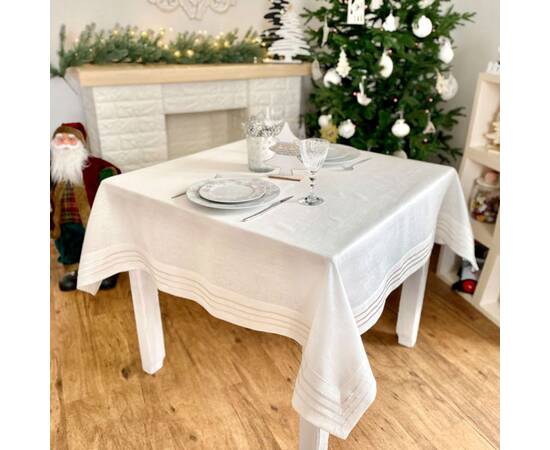 Скатертина лляна 146x146 LiMaSo (SKLB34-146), изображение 3