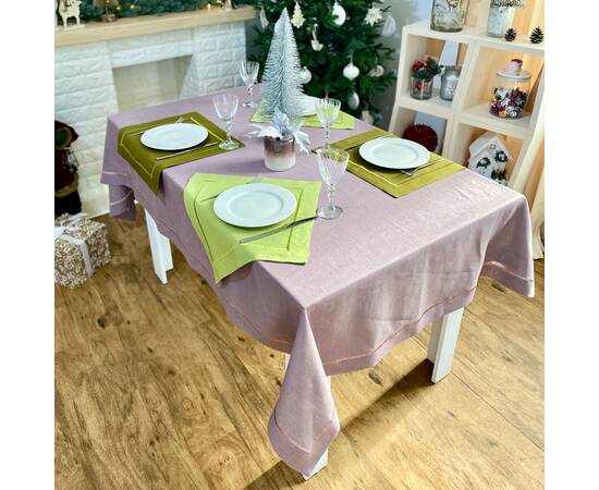 Скатертина лляна 130х200 LiMaSo (SKLB35-180), изображение 5