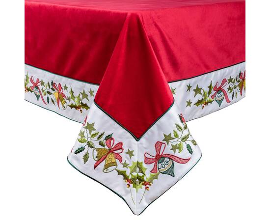 Скатертина двостороння барвиста вишивана 184х414 LiMaSo (SKOVN07-414), Тип: скатертини, Основний колір: червоний, Форма скатертини: прямокутна, Розмір: 184x414, зображення 2