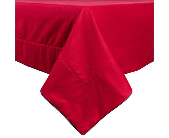 Скатертина двостороння новорічна оксамитова вишивана 134х317 LiMaSo (SKOVN07-317), Тип: скатерти, Цвет: красный, Форма скатерти: прямоугольная, Размер: 134x317, изображение 4