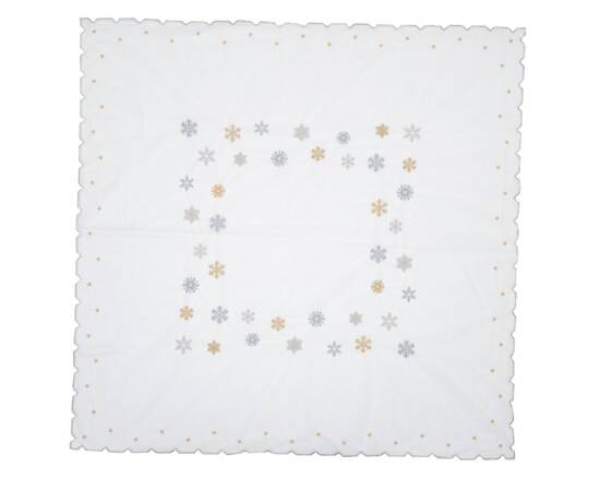 Скатертина вишивана 140x140 LiMaSo (SKVN014-140), Тип: скатерти, Цвет: золотой, Форма скатерти: квадратная, Размер: 140x140, изображение 6