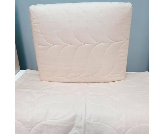 Покривало стьобане 240x260 з наволочками 50х70 (18214), Основний колір: бежевий, Розмір: 240x260, зображення 2