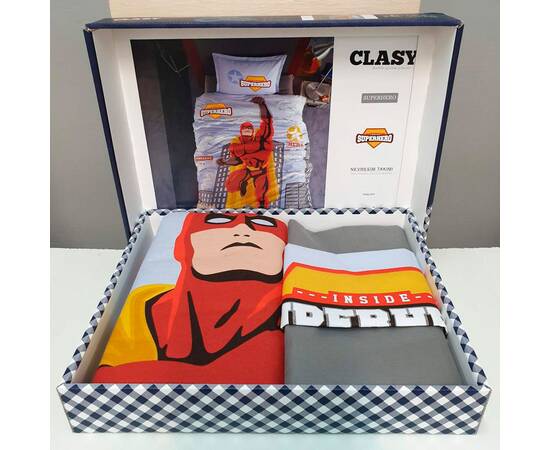 Постельное белье ранфорс 160x220 Superhero Clasy (18041), изображение 2