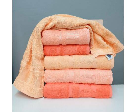 Полотенца бамбуковые 70x140 3шт Aynali Agac Bamboo Desen Zeron (18361), Цвет: оранжевый, Размер: 70x140, изображение 2