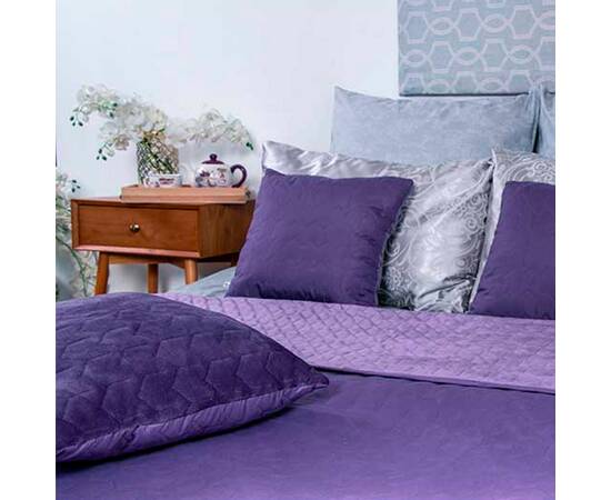 Подушка 40х40 декоративна Velour Violet Руно (311.55_Violet), Колір: фіолетовий, Розмір: 40x40, зображення 3