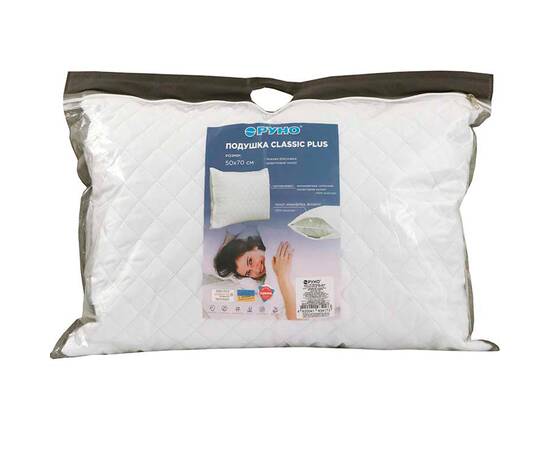Силіконова подушка 50х70 Classic Plus Руно (310.52Classic_plus), Колір: білий, Розмір: 50x70, зображення 5