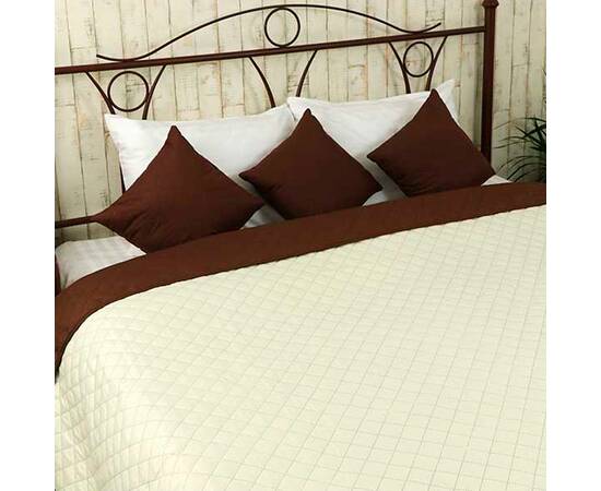 Покрывало 220х240 микрофайбер Барселона Руно (330.52У_Барселона), Цвет: коричневый, Размер: 220x240, изображение 4