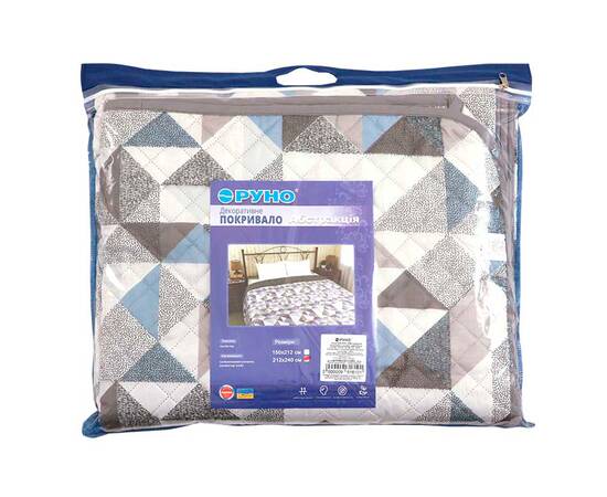 Покрывало 212х240 Абстракция Руно (329.53У_Абстракция), Цвет: серый, Размер: 212x240, изображение 4