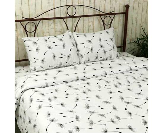 Простыня 143х215 бязь набивная Руно (71.114Б_Fly white), Цвет: белый, Тип: простыни, Размер: 143x215, изображение 2