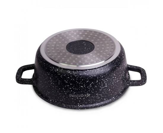 Каструля 20x8, 5 см Kamille (4404), Тип: каструля, Об'єм: 2,3 л, Колір: чорний, зображення 3