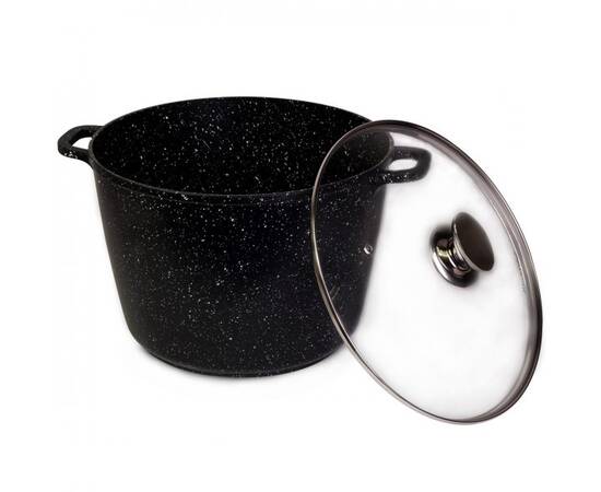 Кастрюля 28x20cm Kamille (4408), Тип: кастрюля высокая, Объем: 10 л, Цвет: черный, изображение 2