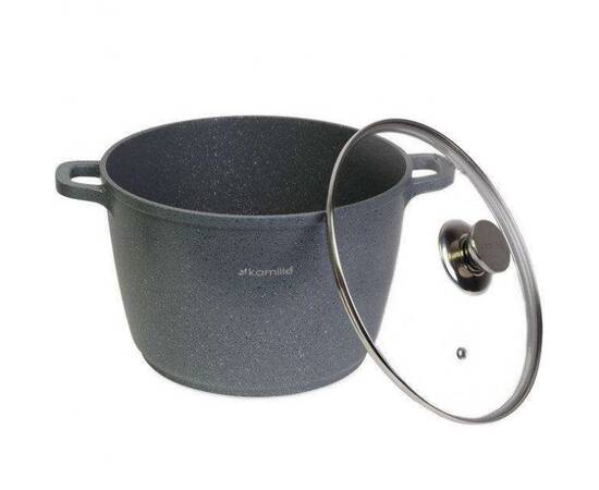 Кастрюля 28x20cm Kamille (4428), Тип: кастрюля высокая, Объем: 10 л, Цвет: серый, изображение 2