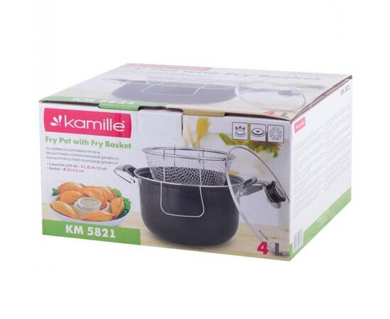 Каструля для фритюру 24 см Kamille (5821), зображення 5