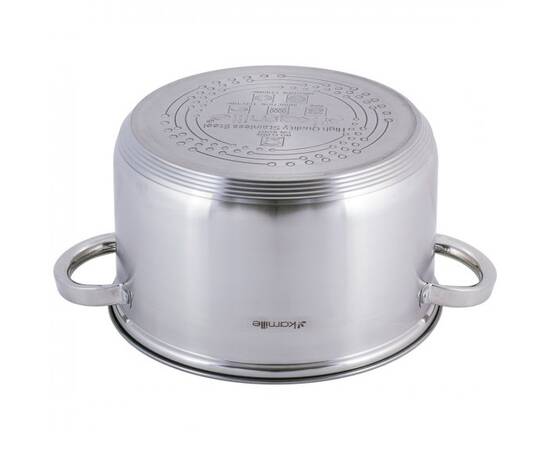 Каструля для фритюру O25 Kamille (5625S), Тип: каструля для фритюру, Об'єм: 6,5 л, Колір: срібний, зображення 4