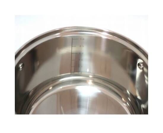 Набір посуду 10 предметів (ківш 1.8л; каструлі 1.8л, 2.5л, 3.8л, 5.8л) Kamille (5633S), зображення 3