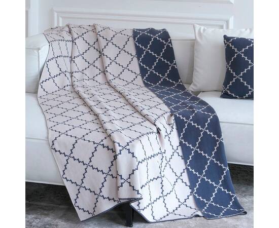 Плед La Modno 150x200 Diamond Blueberry-Beige (200178), Цвет: синий, Размер: 150x200, изображение 2