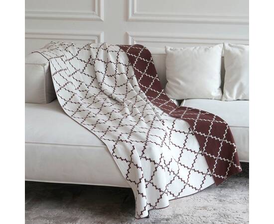 Плед La Modno 150x200 Diamond Brown-Ecru (200179), Цвет: коричневый, Размер: 150x200, изображение 2