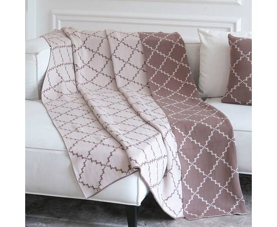 Плед La Modno 150x200 Diamond Dark Beige-Beige (200177), Цвет: капучино, Размер: 150x200, изображение 2