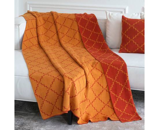 Плед La Modno 150x200 Diamond Orange-Mustard (200176), Цвет: оранжевый, Размер: 150x200, изображение 2