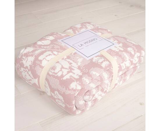 Плед La Modno 180x220 Rose Pink-Ecru (200191), Основний колір: рожевий, Розмір: 180x220, зображення 3
