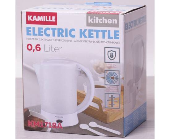 Чайник 0.6л електричний Kamille (1718A), зображення 5