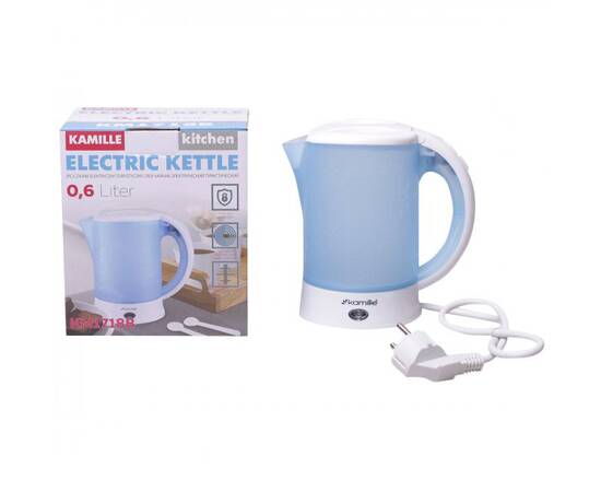 Чайник 0.6л електричний Kamille (1718B), зображення 5