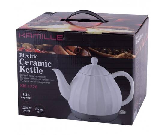 Чайник 1,2л. електричний керамічний Kamille (1726), зображення 5