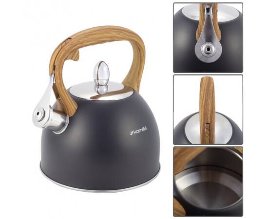 Чайник 2,5л со свистком Kamille (1096), изображение 4