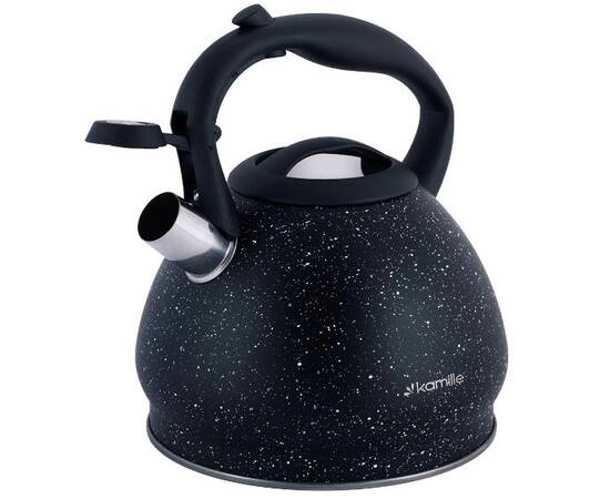Чайник 2,7л зі свистком Kamille (1086), зображення 2