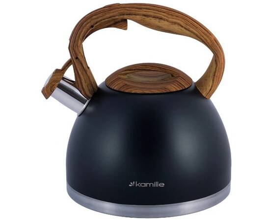Чайник 2,7л зі свистком Kamille (1087), зображення 2