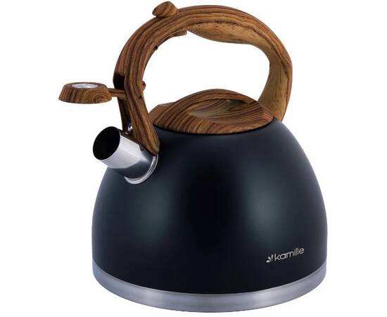 Чайник 2,7л зі свистком Kamille (1087), зображення 3