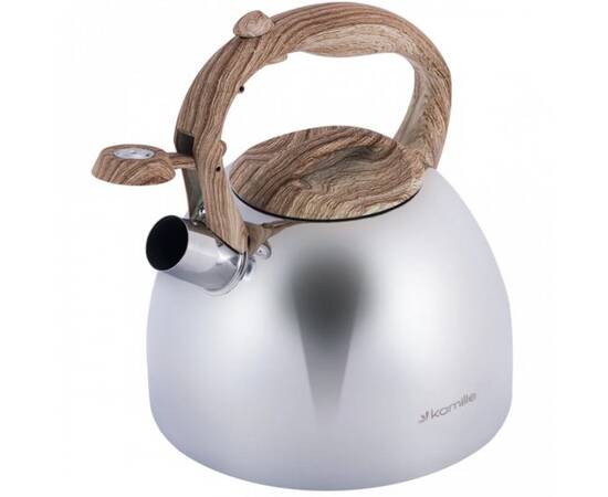 Чайник 2,7л зі свистком Kamille (1090), зображення 3