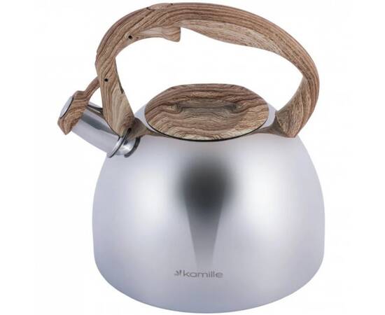 Чайник 2,7л зі свистком Kamille (1090), зображення 2