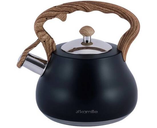 Чайник 2,7л зі свистком Kamille (1092), зображення 2
